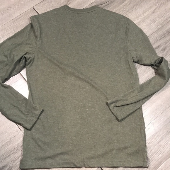 Weatherproof NWT V-Neck Long Sleeve Olive Green T-Shirt size M - Picture 6 of 7